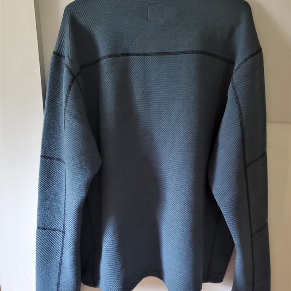 VTG 1946 Men's Pullover Sweatshirt Jacket 1/2 Zip Front Ribbed Texture Sporty - Picture 10 of 12